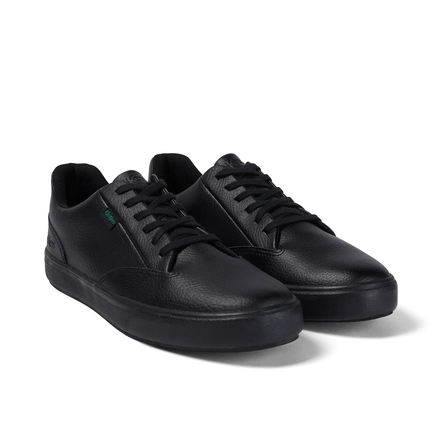 Kickers Unisex Tovnie Tumble Black Leather School Shoes