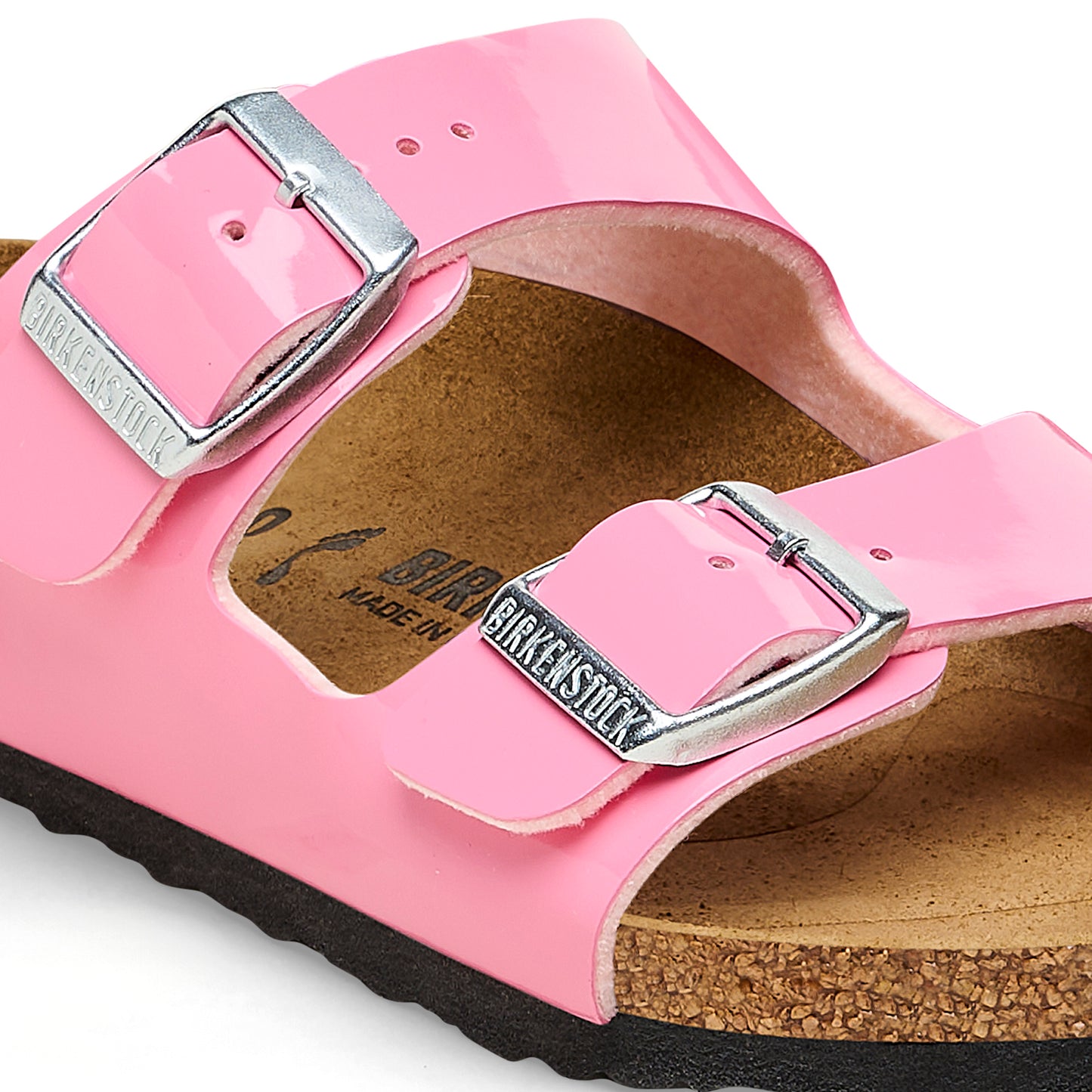 Birkenstock Girl's Candy Pink Patent Arizona Sandals
