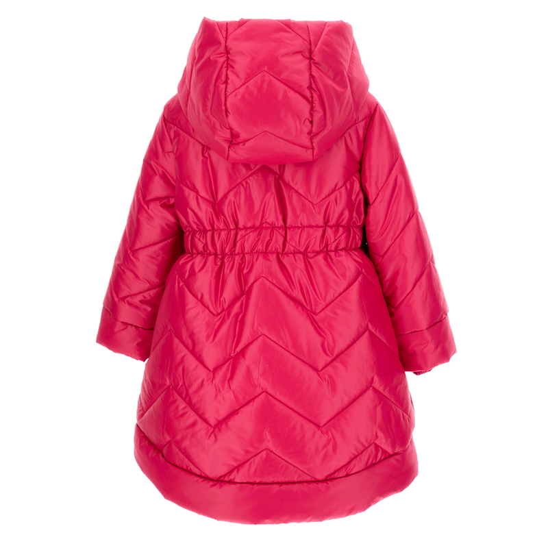 Monnalisa Girl's Fuchsia Quilted Technical Fabric Down Jacket