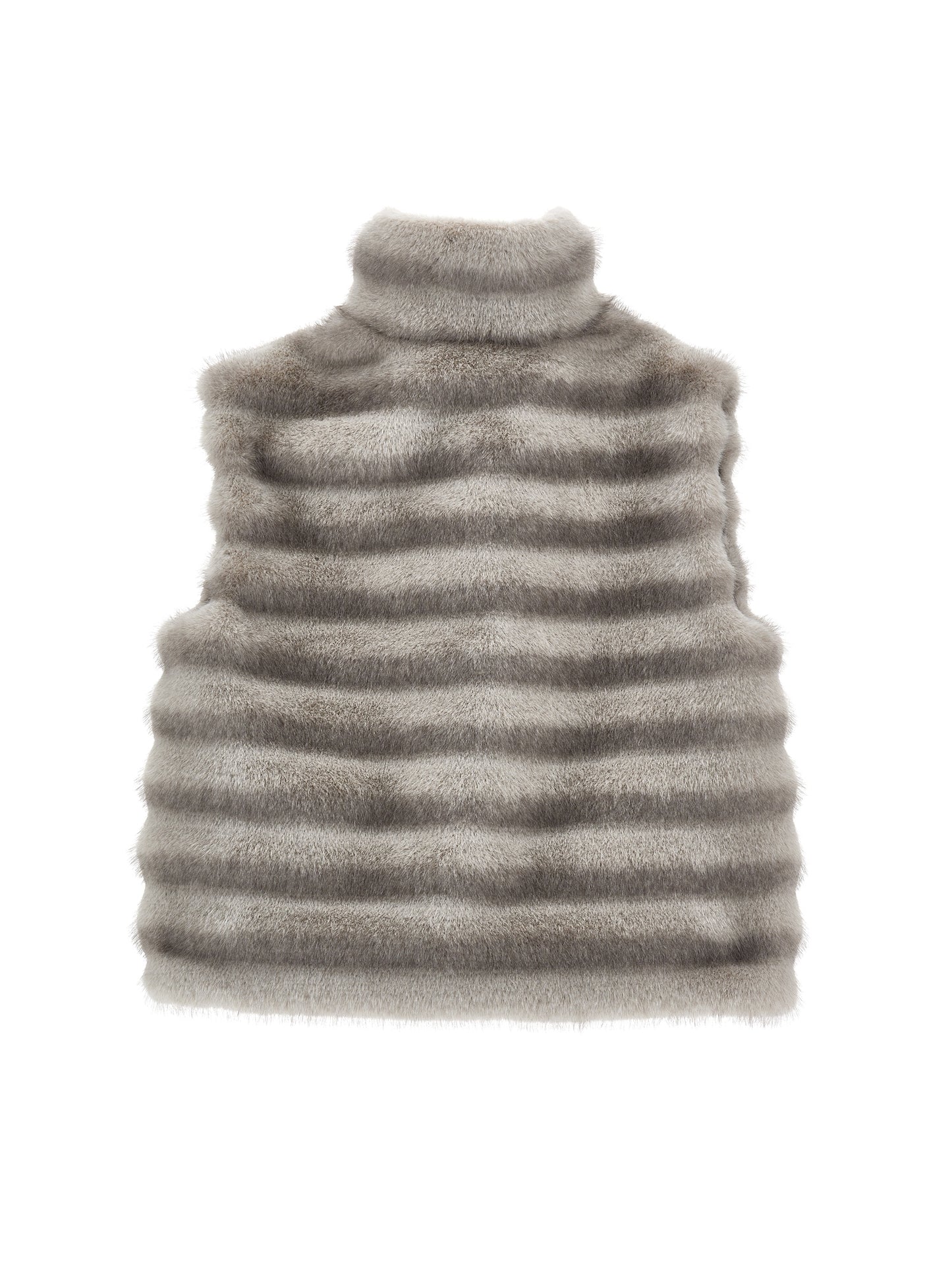 Monnalisa Girl's Taupe Fluffy Gilet