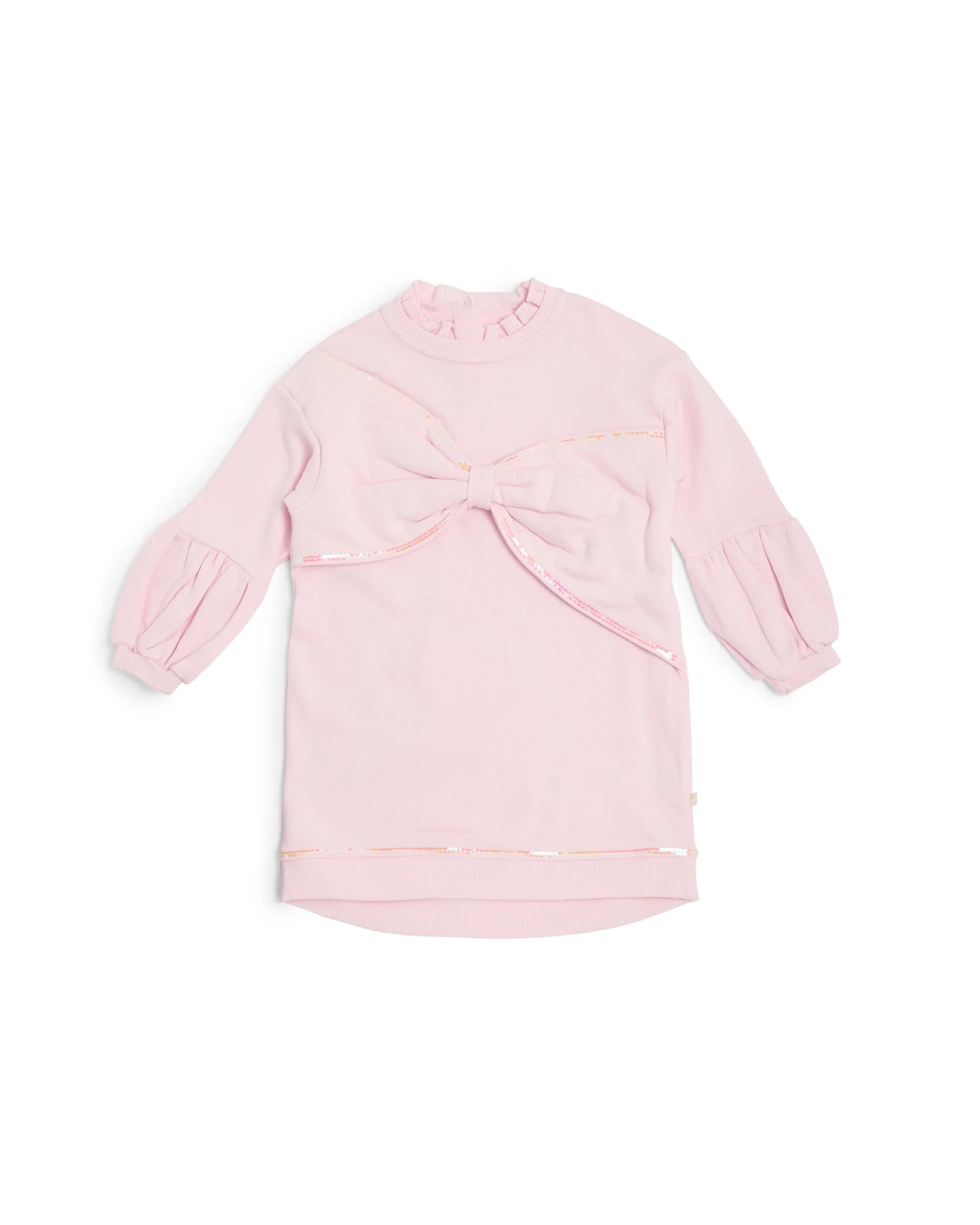 Caramelo Girl's Pink Bow Sweater Dress
