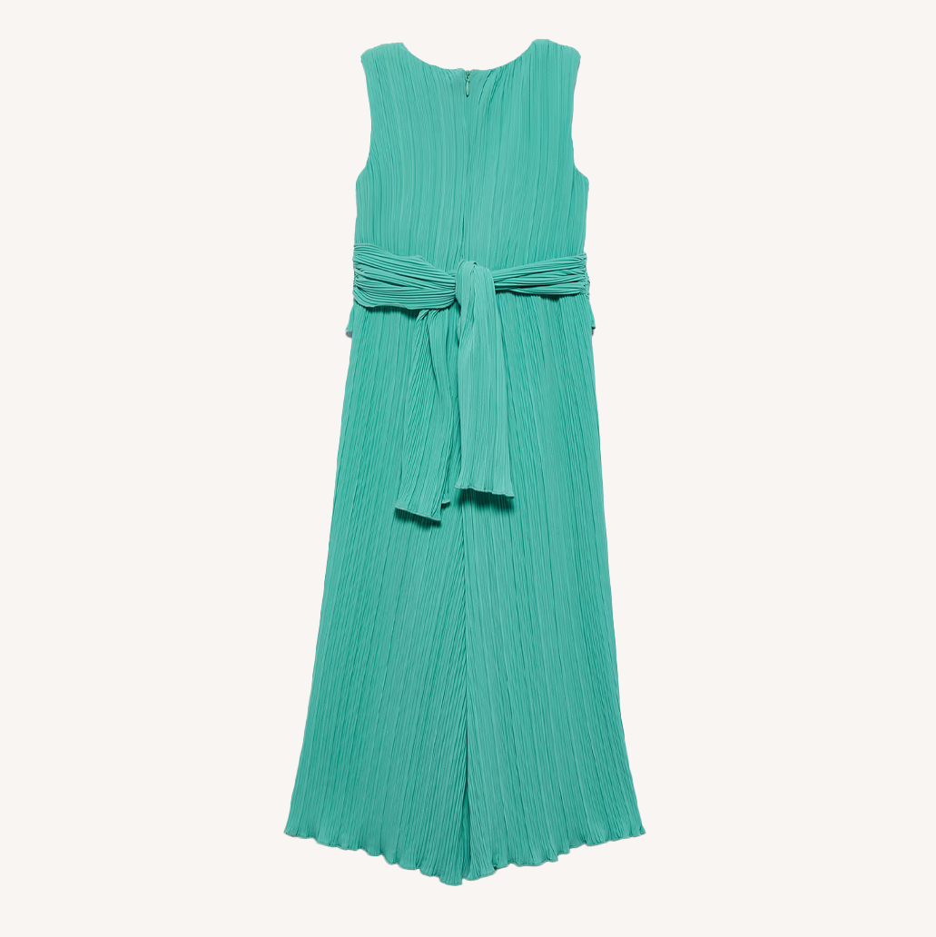 Abel&Lula Girl's Aloe Pleated Chiffon Jumpsuit