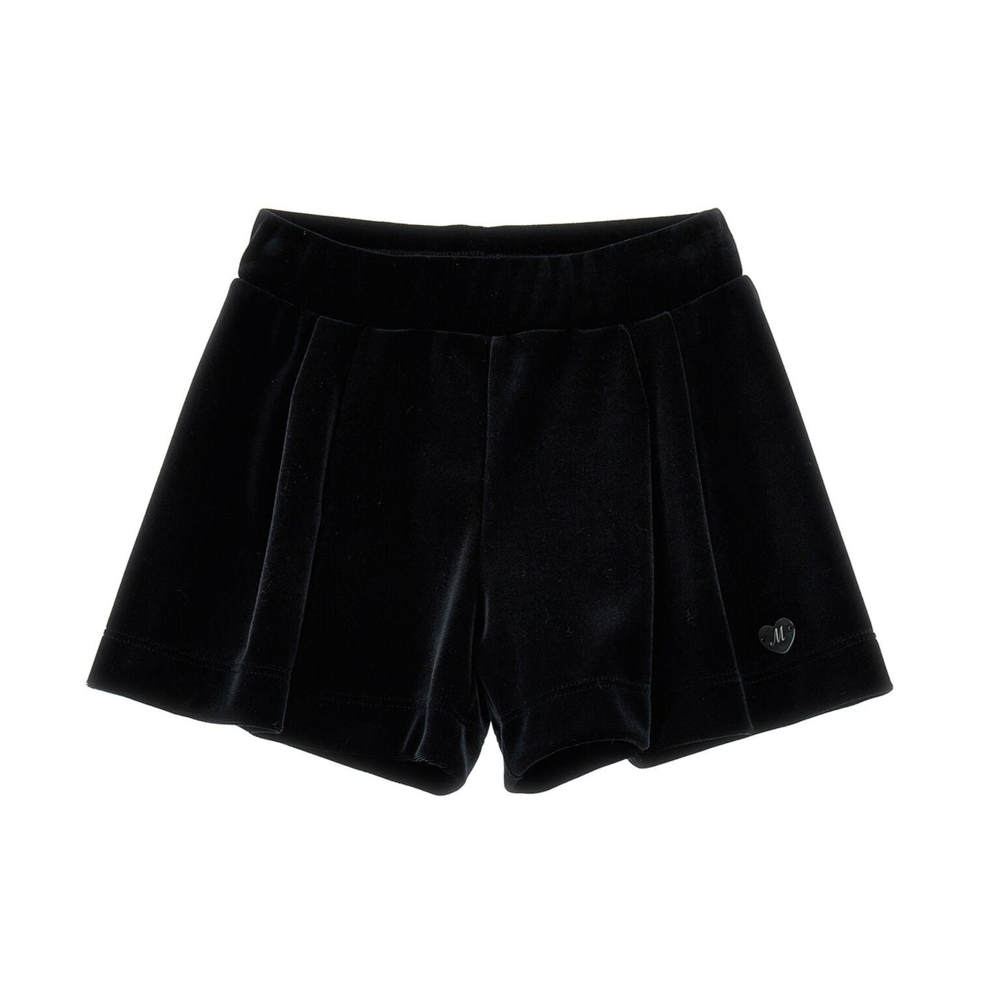 Monnalisa Girl's Black Chenille Shorts