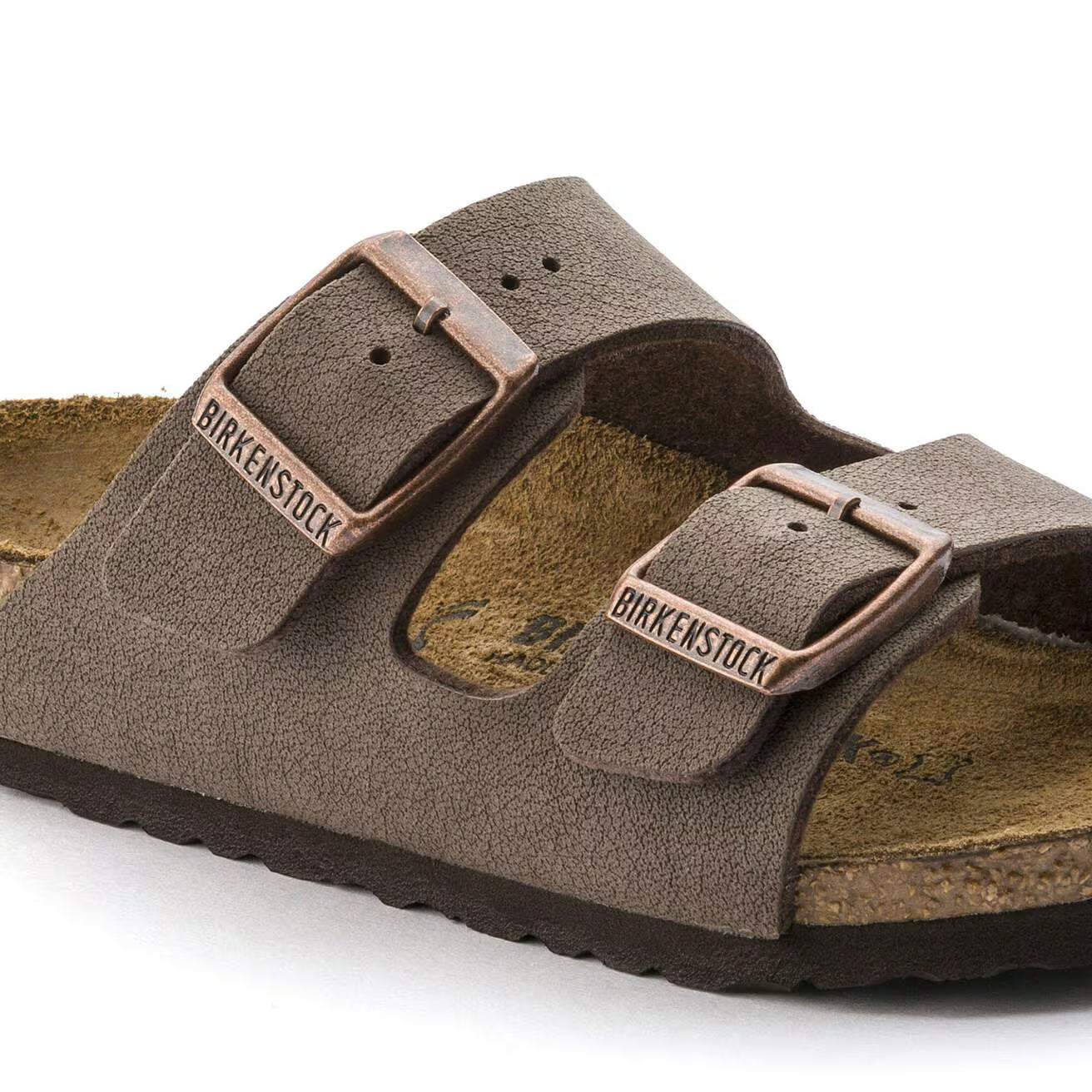 Birkenstock Boy's Mocha Birko-Flor Nubuck Sandals