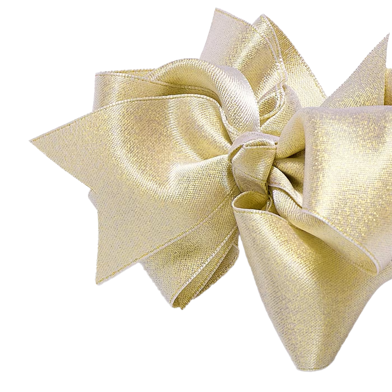 Abel&Lula Girl's Golden Double Bow Clip