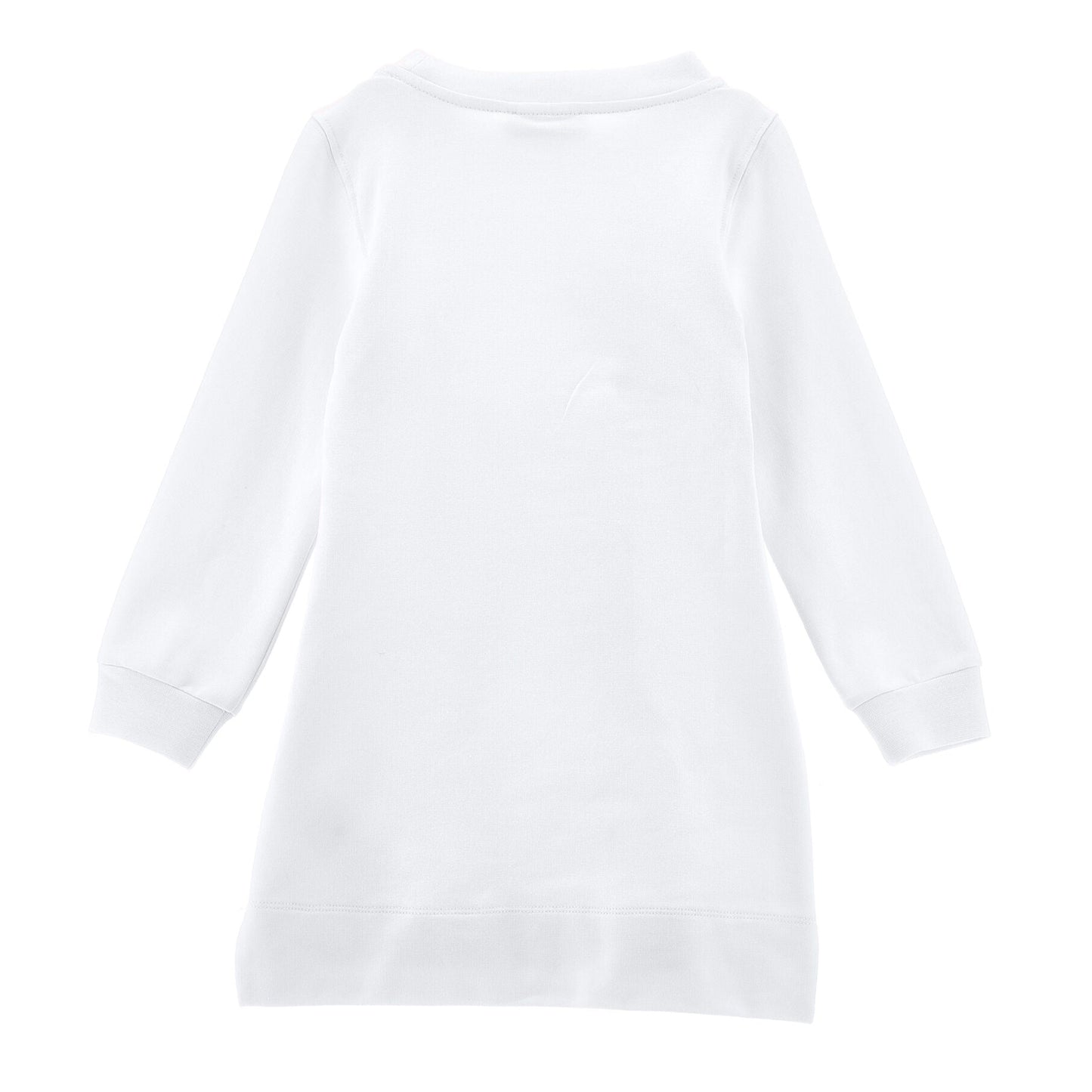 Monnalisa Girl's White Sporty Bambi Sweatshirt Dress