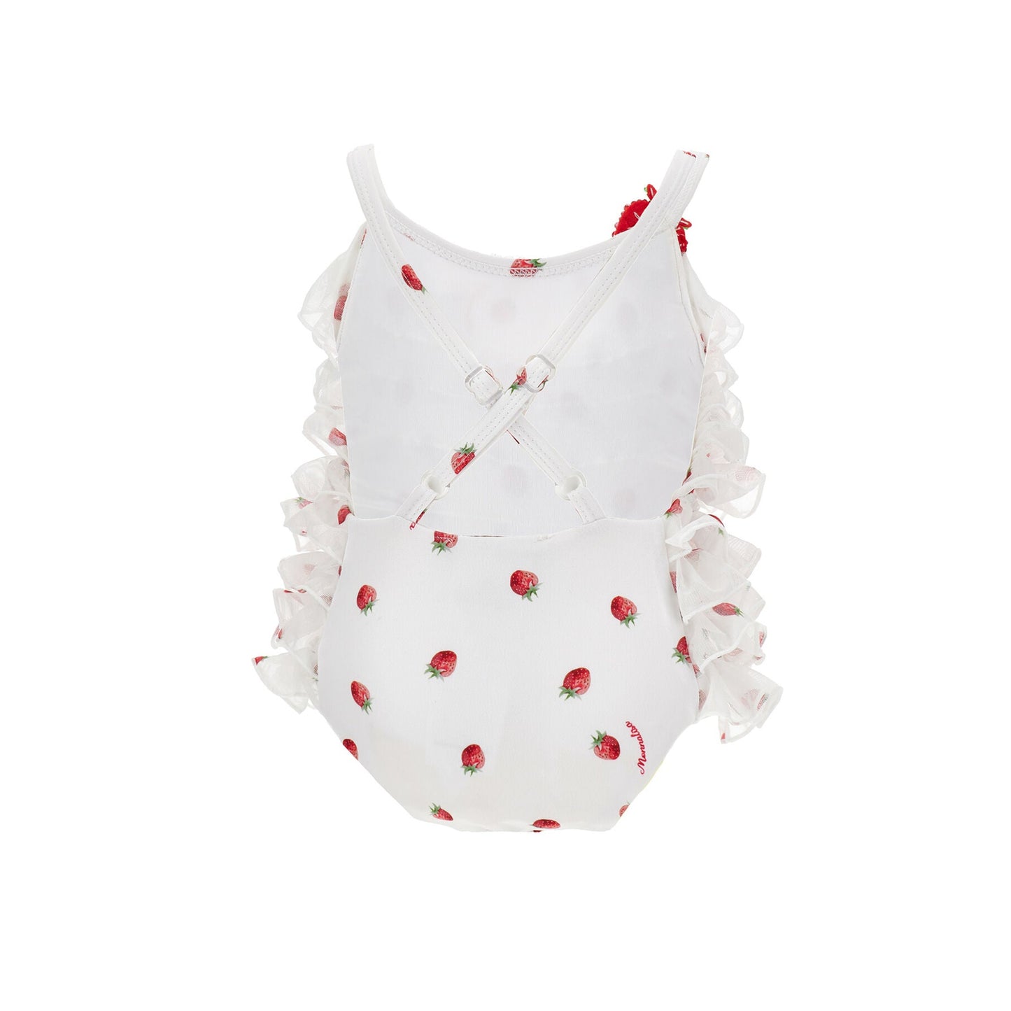 Monnalisa Baby Girl's Strawberry One-Piece Swimsuit
