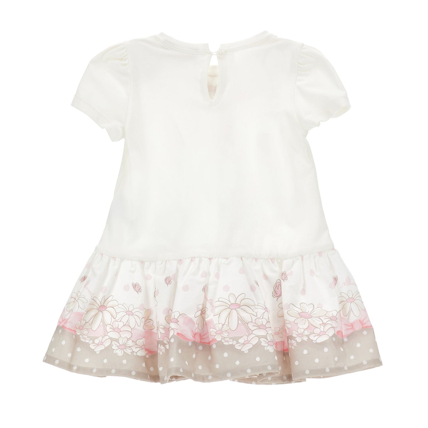Monnalisa Baby Girl's Floral Bow Dress