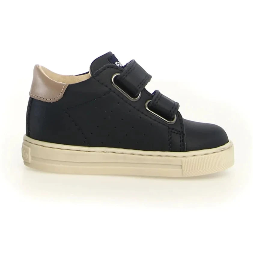 Falcotto Baby Boy's Blue & Taupe Salazar Trainers