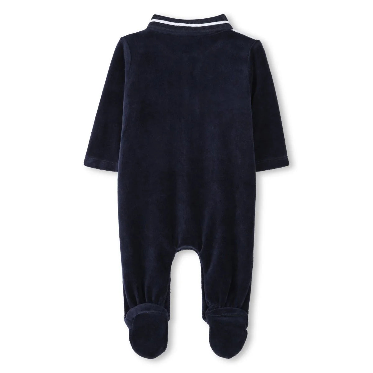 Hugo Boss Baby Boy's Navy Velvet Polo All In One