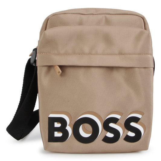 Hugo Boss Boy's Stone Logo Fabric Shoulder Bag