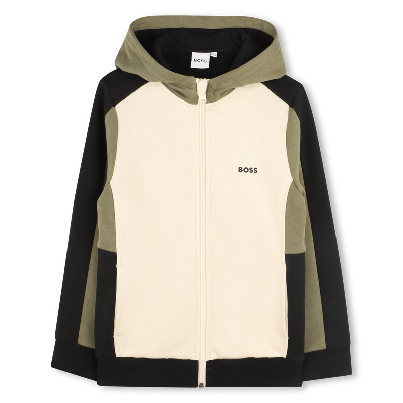 Hugo Boss Boy's Sand Hooded Cardigan