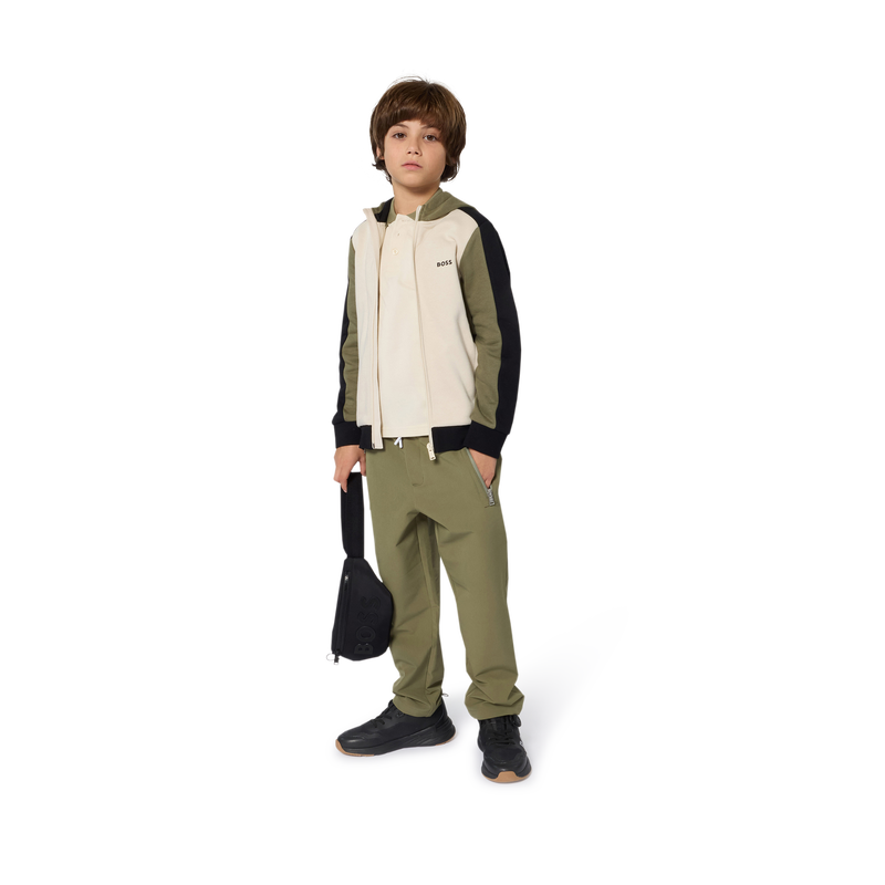 Hugo Boss Boy's Sand Hooded Cardigan