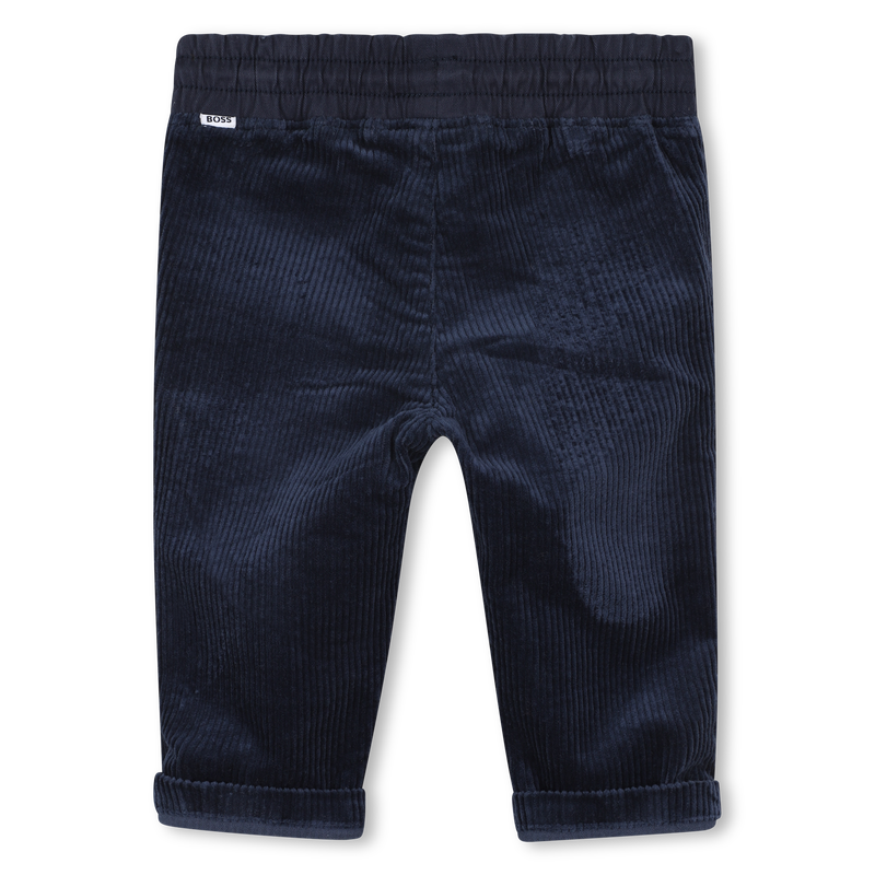 Hugo Boss Baby Boy's Navy Velvet Trousers