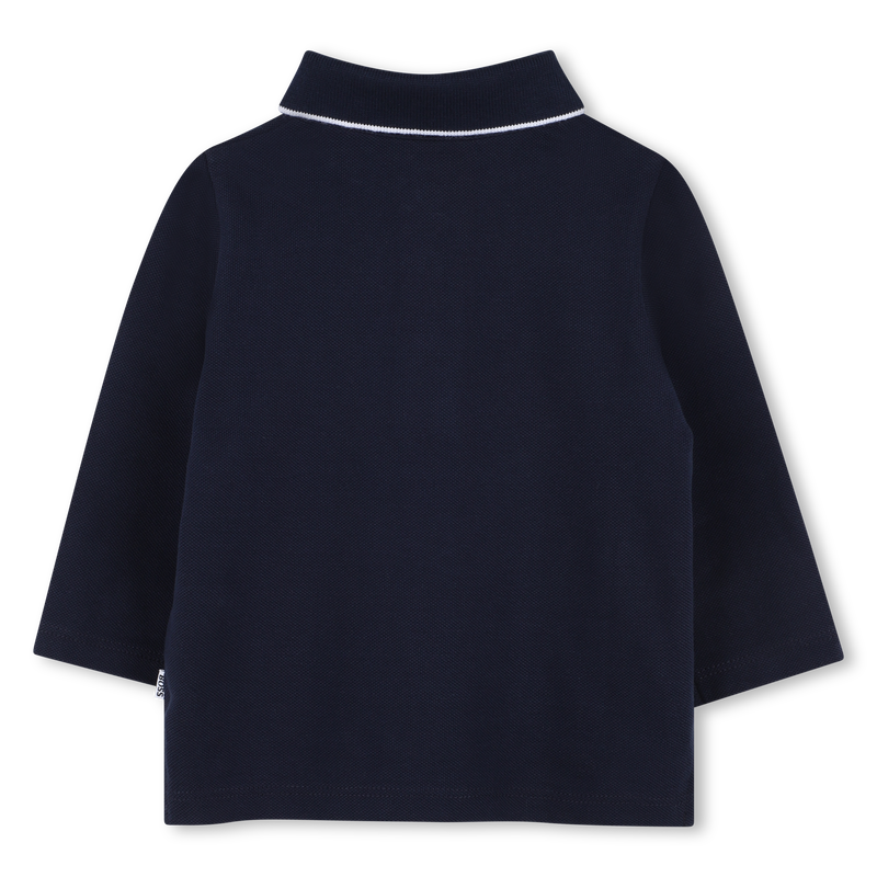 Hugo Boss Baby Boy's Navy Long-Sleeved Polo Shirt