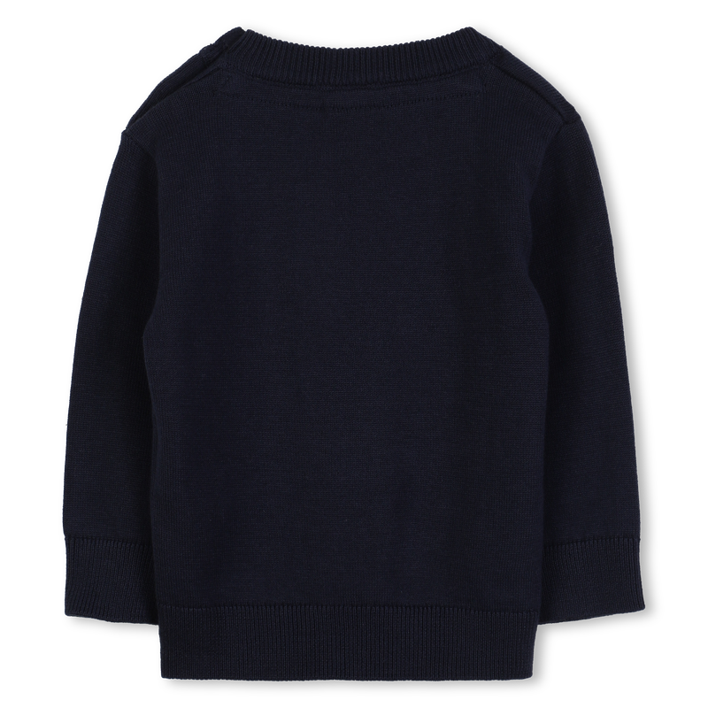 Hugo Boss Baby Boy's Navy Knitted Long Sleeved Sweater