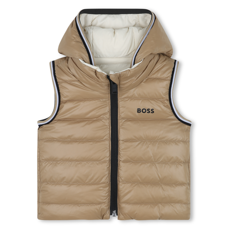 Hugo Boss Baby Boy's Sand Reversible Sleeveless Puffer Coat