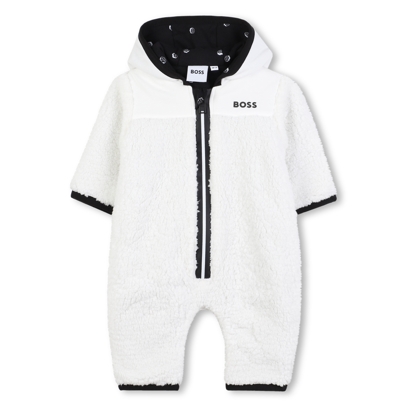 Hugo Boss Baby Boy's Off White Combination All In One