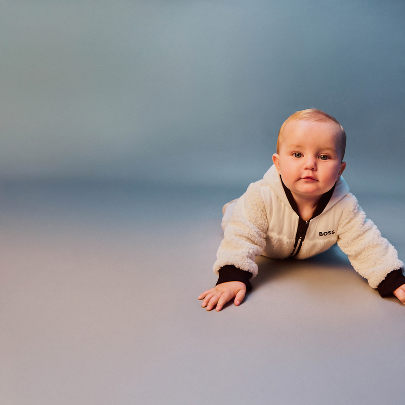 Hugo Boss Baby Boy's Off White Combination All In One