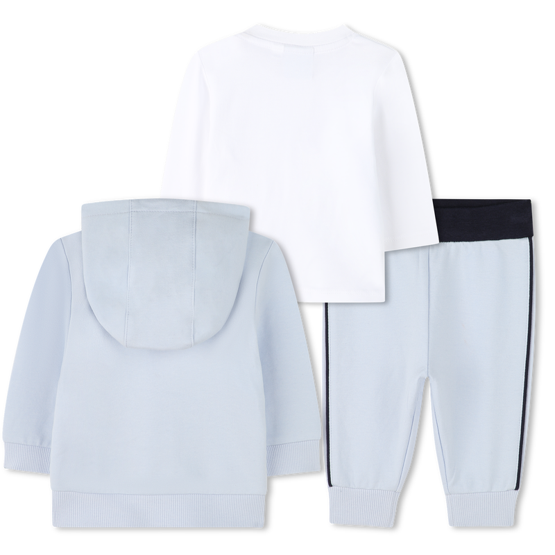 Hugo Boss Baby Boy's Pale Blue 3-Piece Jogger Set
