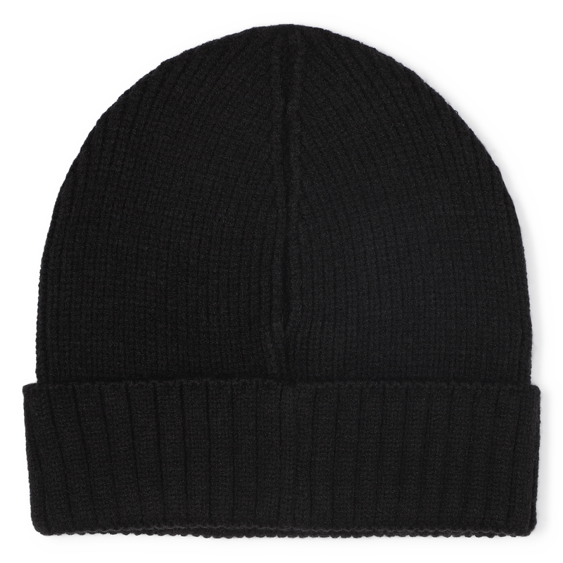 Hugo Boss Boy's Black Knitted Beanie