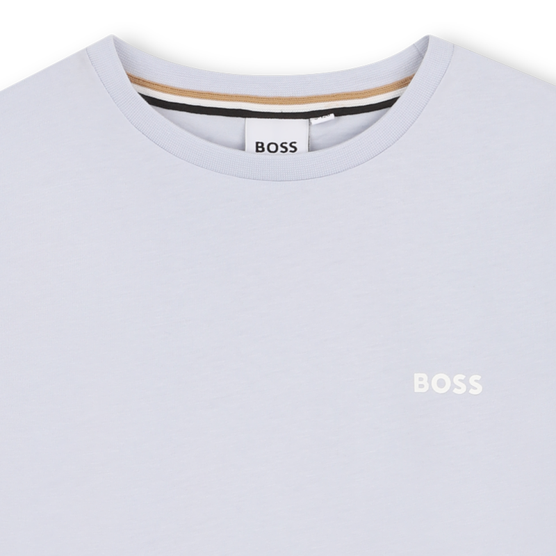 Hugo Boss Boy's Set of Two Pale Blue & White T-Shirts