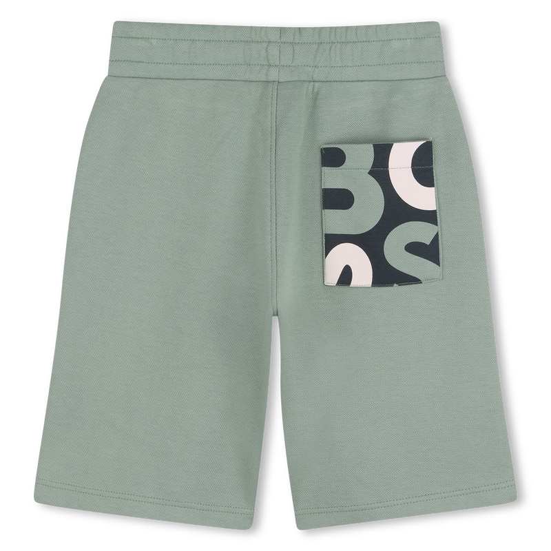 Hugo Boss Boy's Green Bermuda Jogging Shorts