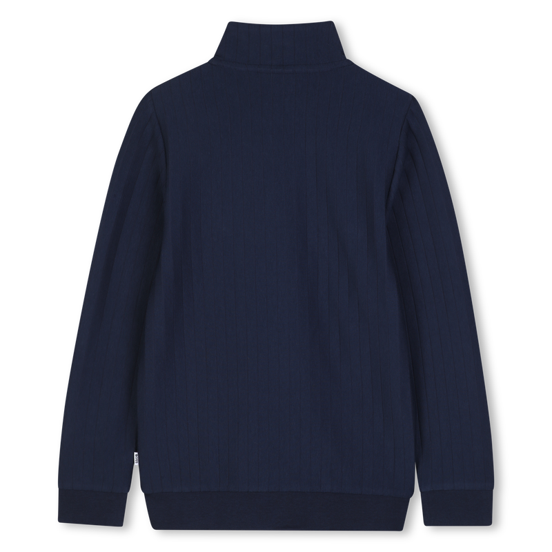Hugo Boss Boy's Navy Striped Cardigan