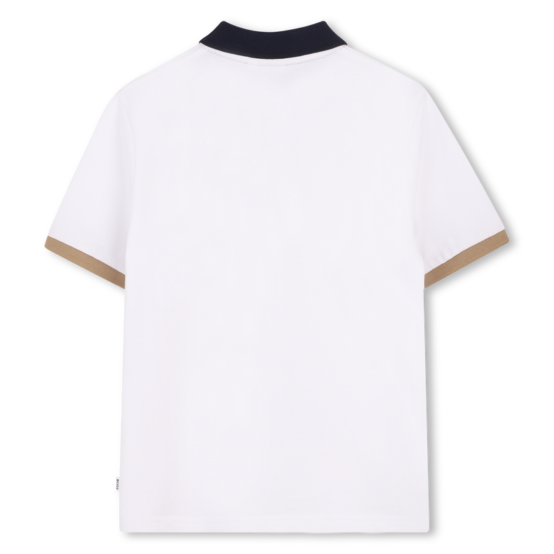 Hugo Boss Boy's White Short-Sleeved Polo