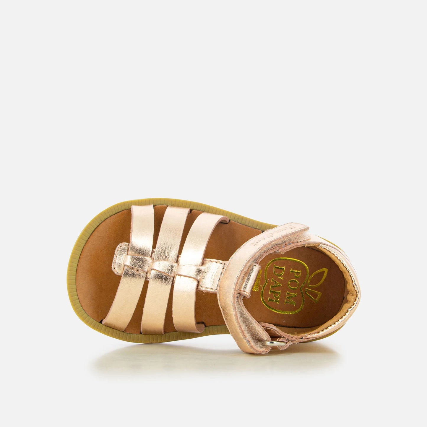 Pom D Api Girl's Poppy Strap Copper Sandals