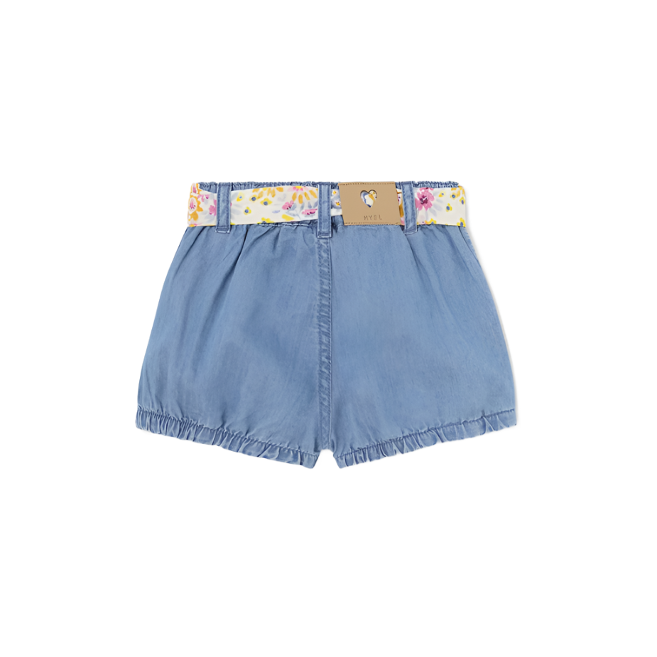 Mayoral Baby Girl's Medium Denim Bow Shorts