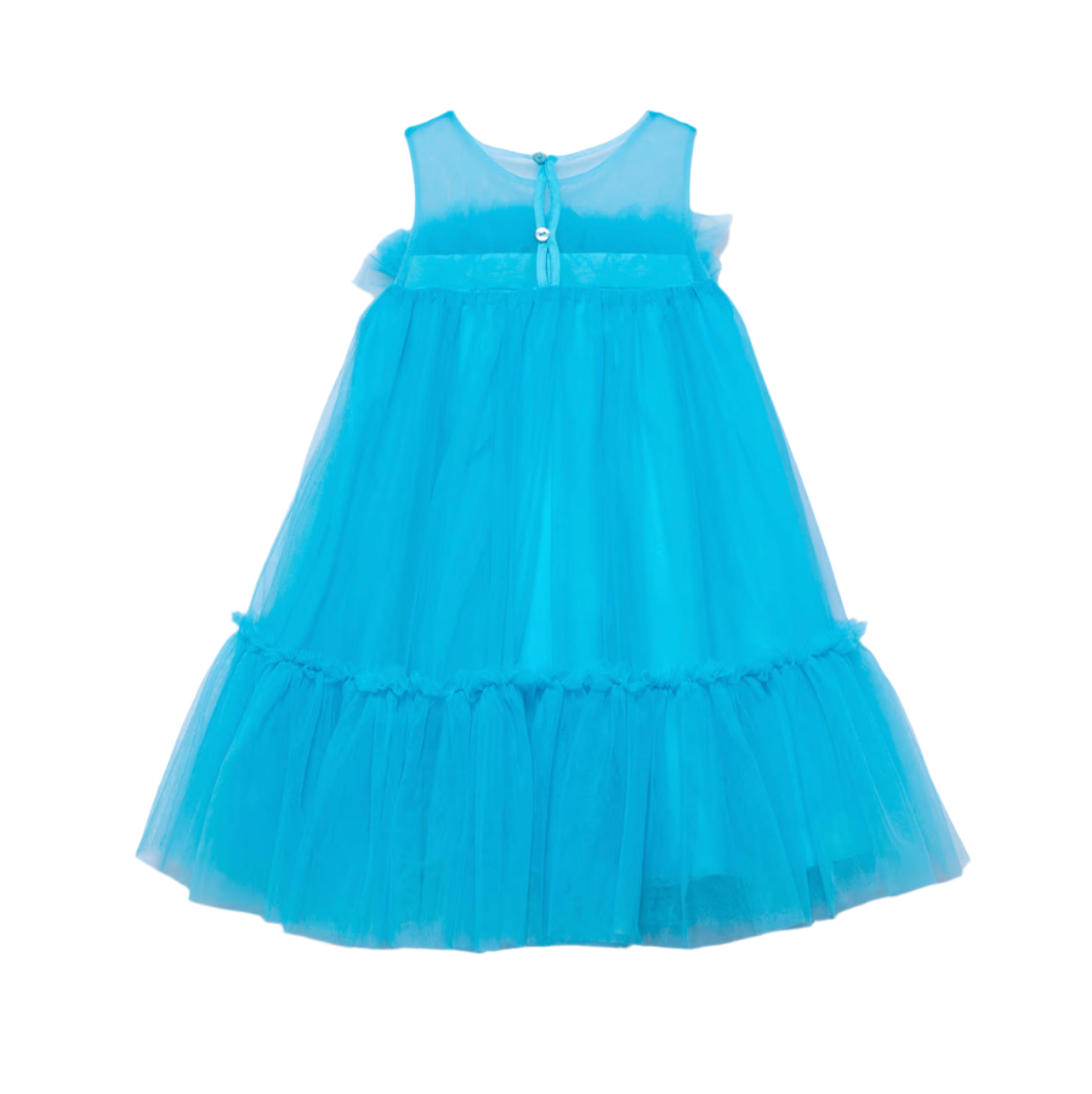 Abel&Lula Girl's Turquoise Voluminous Tulle Dress