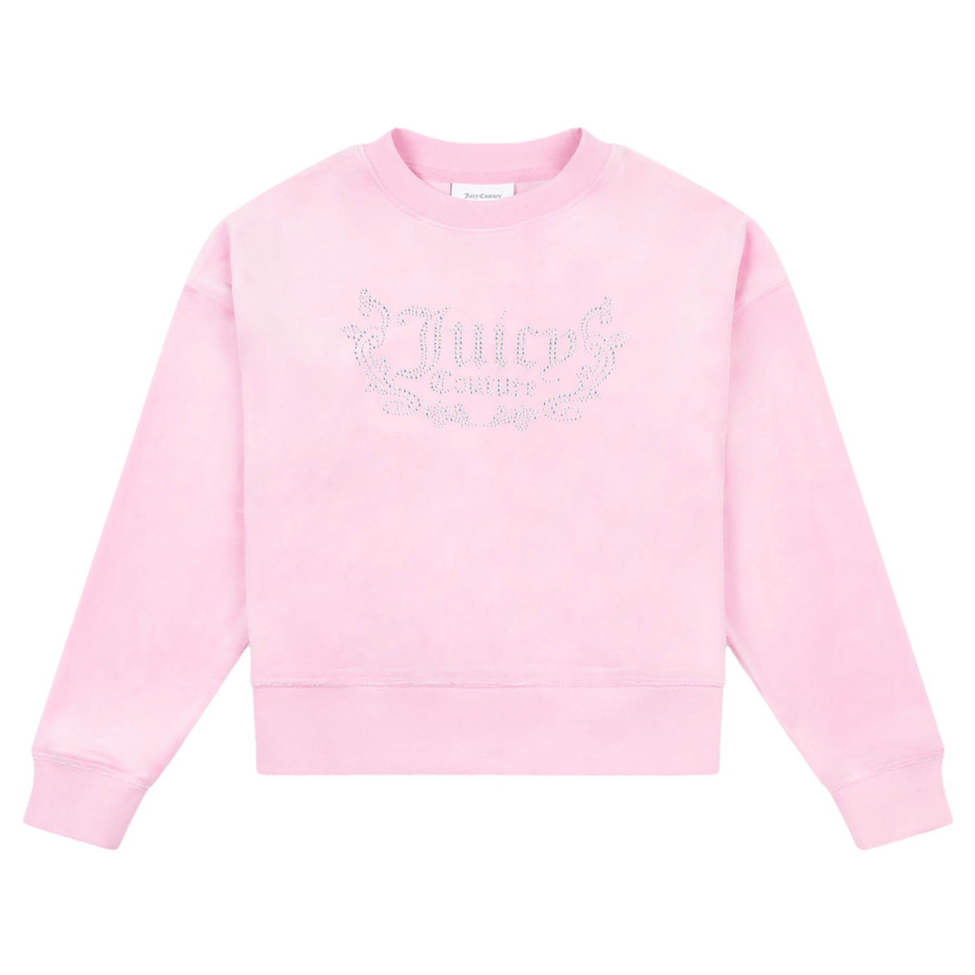 Juicy Couture Girl's Pinky Lilac Chiffon Crew Neck & Joggers Set