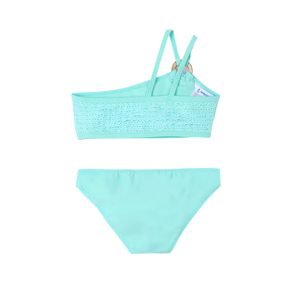 Mayoral Girl's Aqua Ruffle Bikini