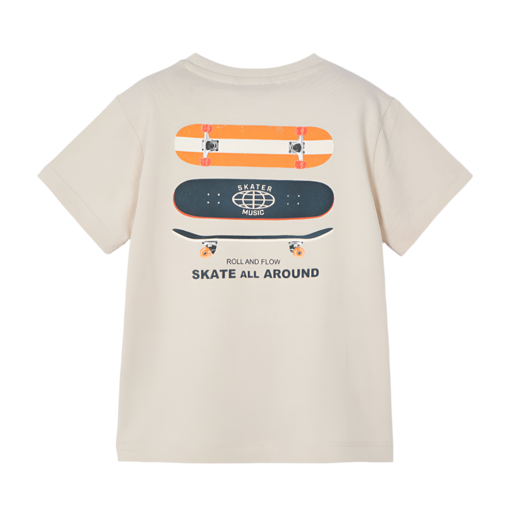 Mayoral Boy's Quartz Skateboard Back Print T-Shirt