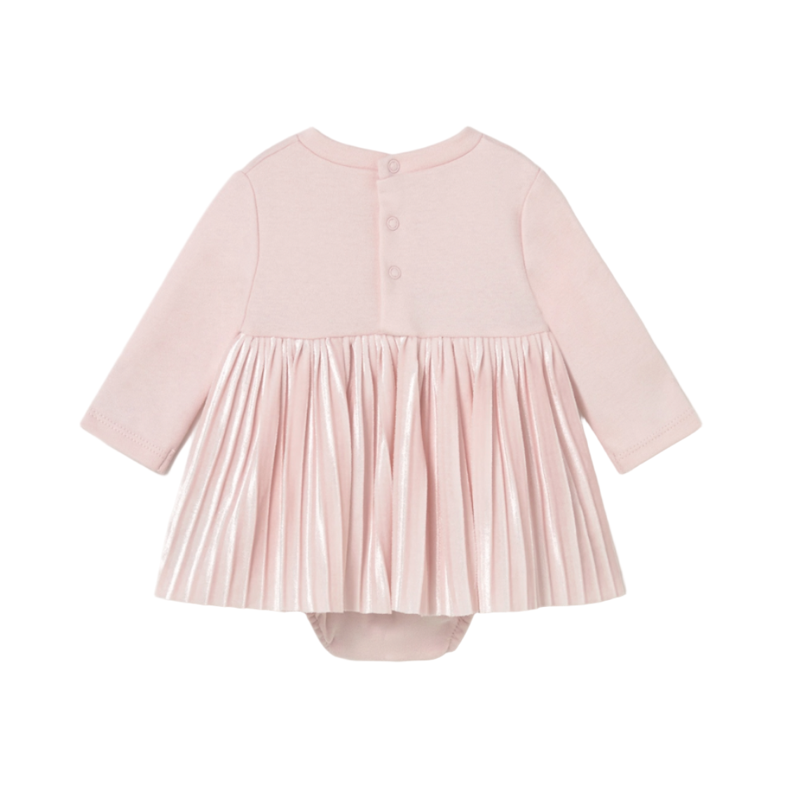Mayoral Baby Girl's Rose Pink Combined Towelling Romper