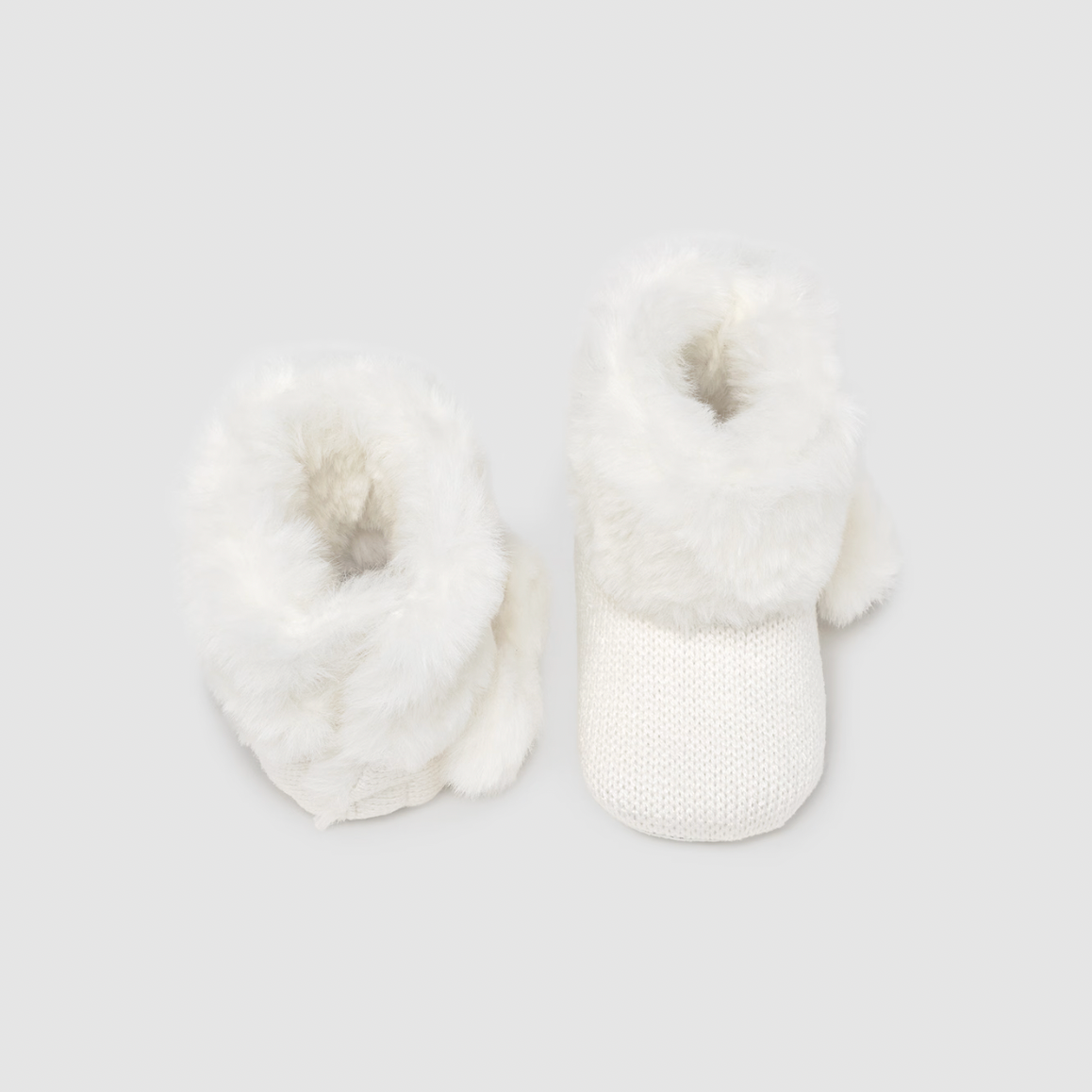 Mayoral Baby Girl's Natural Knitted Booties