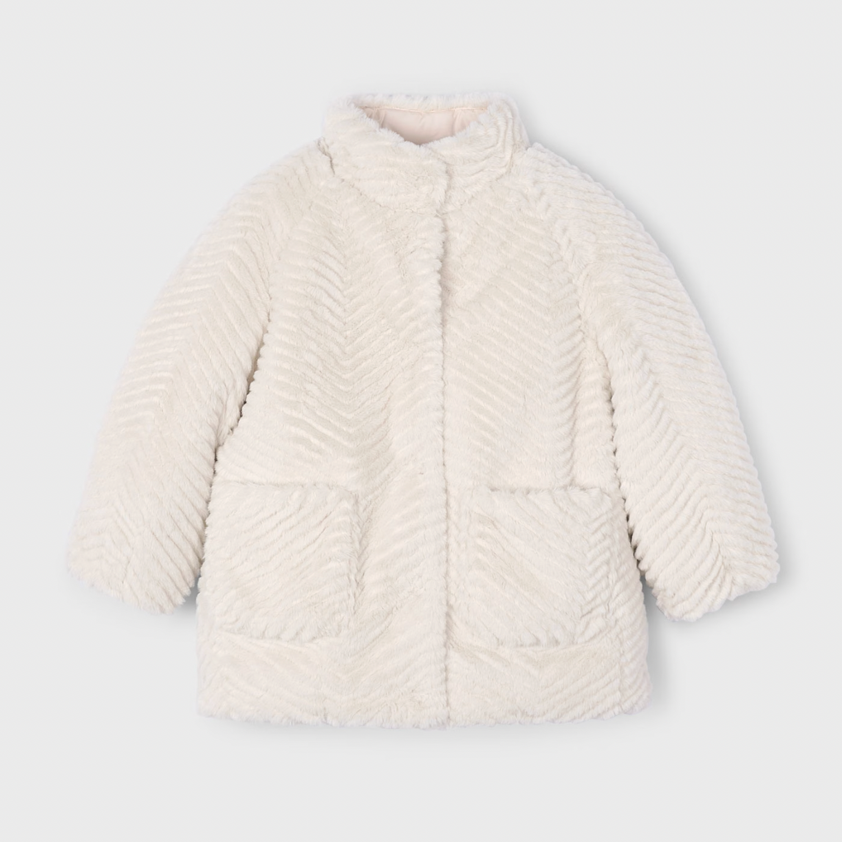 Mayoral Girl's Sand Fur Coat