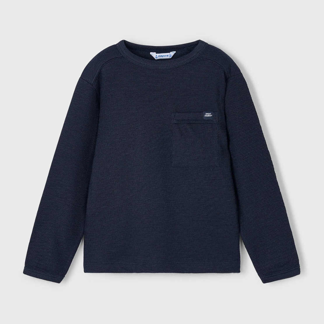 Mayoral Boy's Navy Long Sleeved T-Shirt