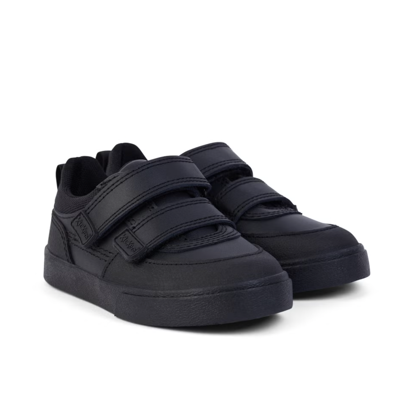 Kickers Infant Boy's Black Leather Tovni Scuff Lo
