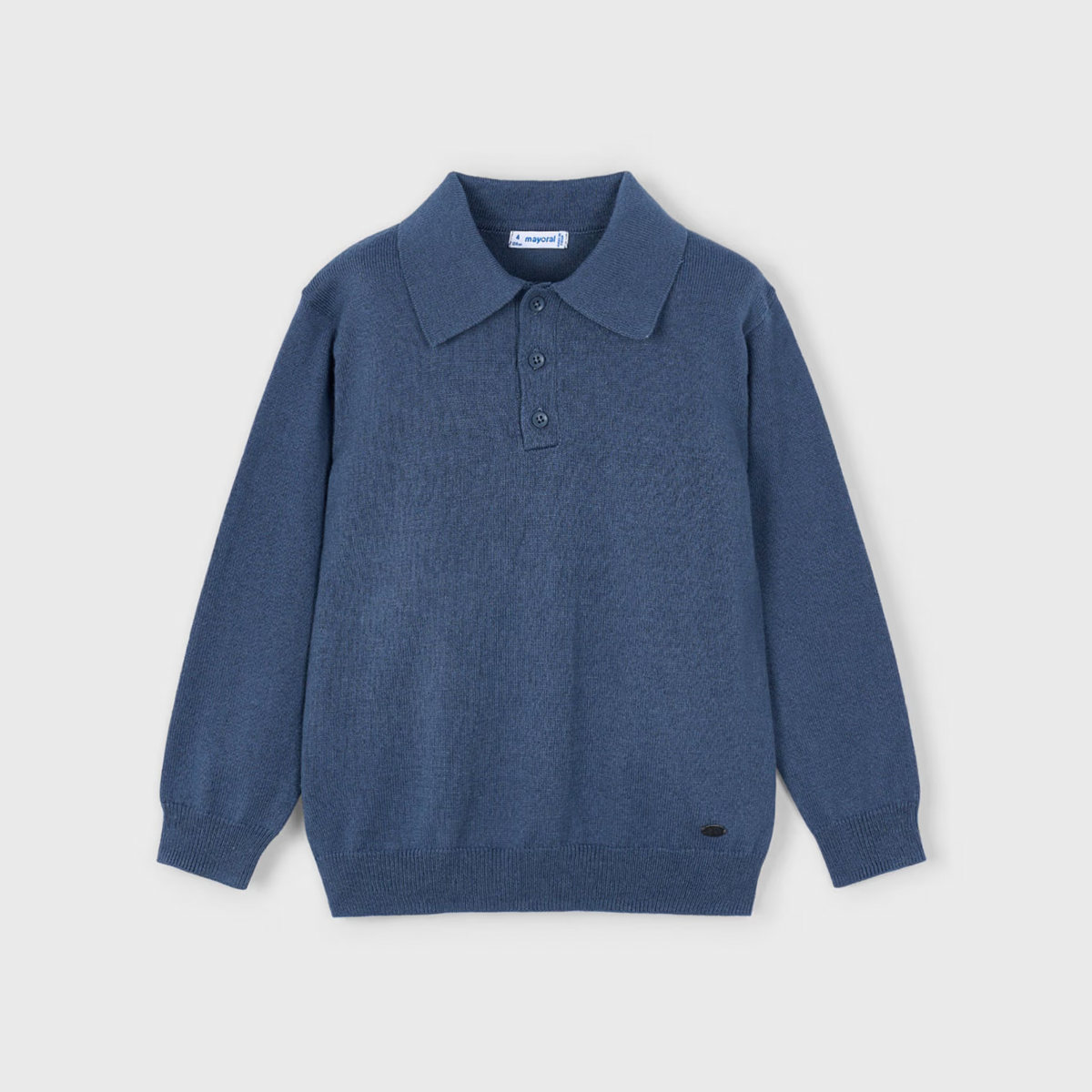 Mayoral Boy's Steel Knitted Polo