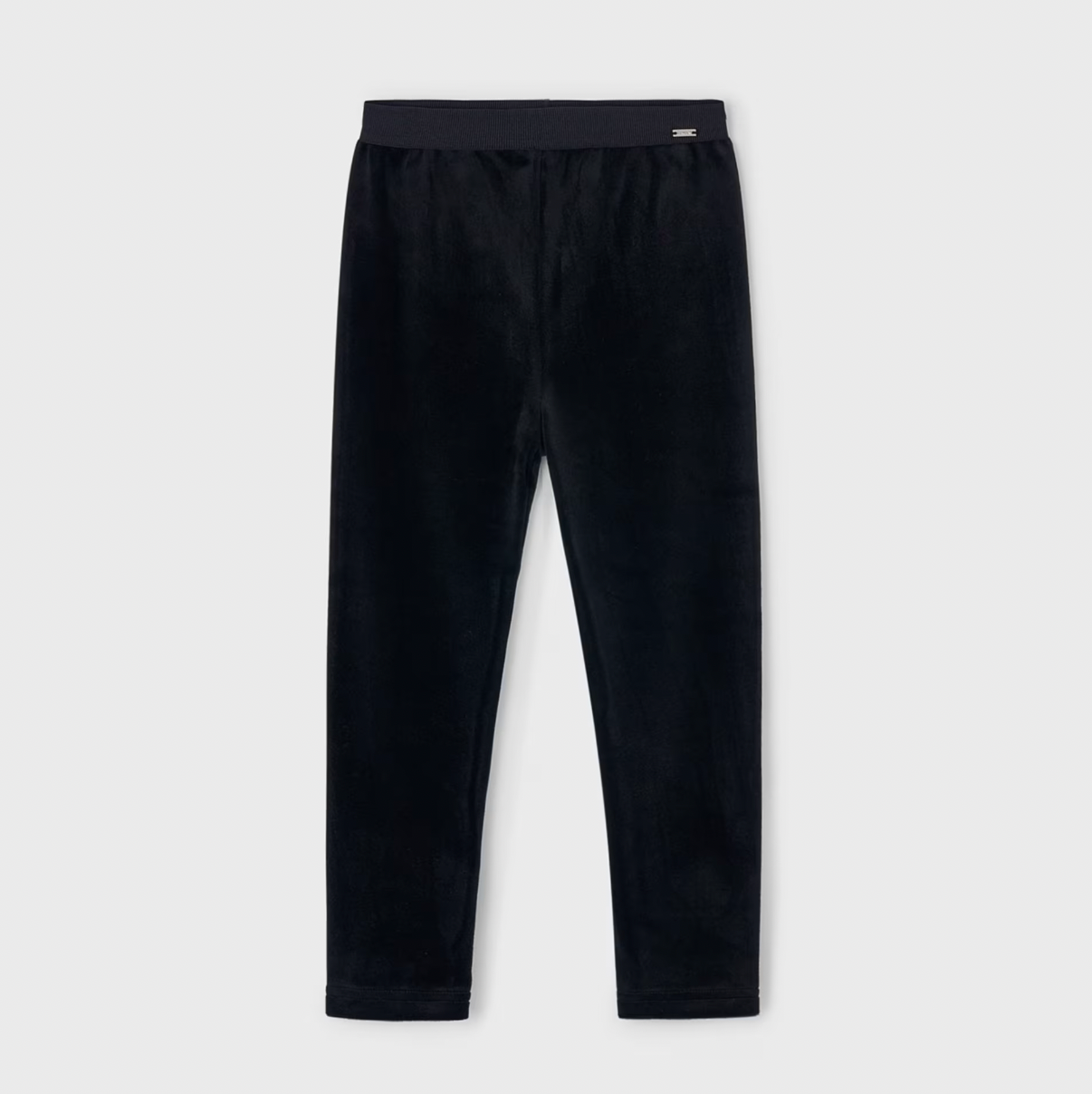 Mayoral Girl's Black Velvet Leggings