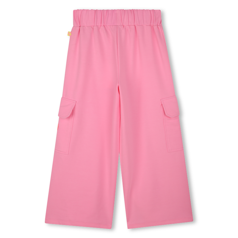 Billie Blush Girl's Pink Wide-Leg Fleece Trousers