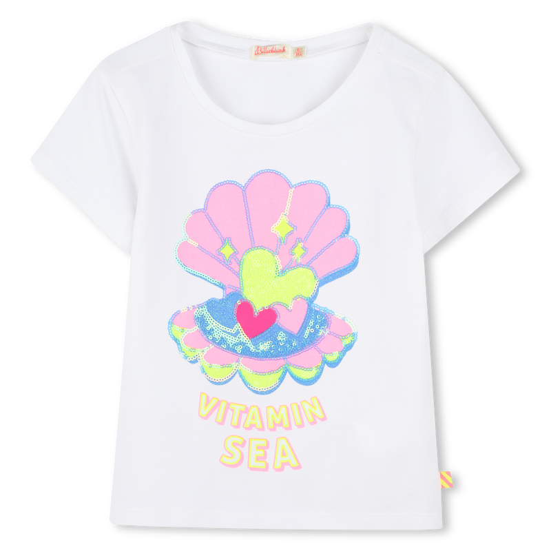 Billie Blush Girl's White Short-Sleeved T-Shirt