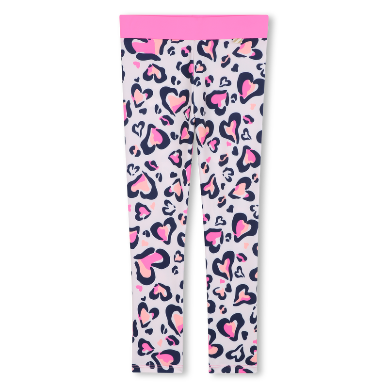 Billie Blush Girl's Pink Leopard Print Leggings