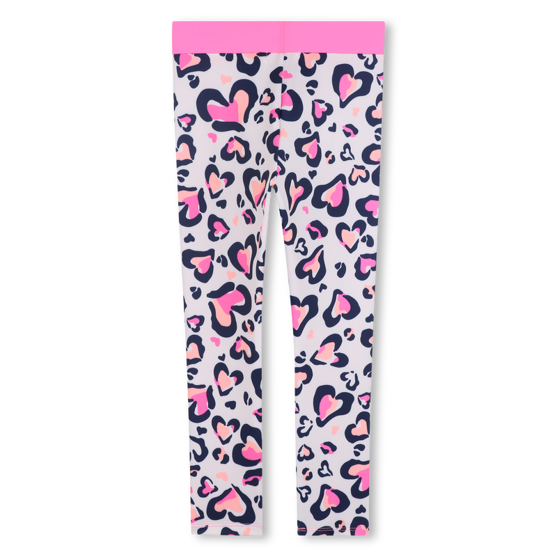 Billie Blush Girl's Pink Leopard Print Leggings