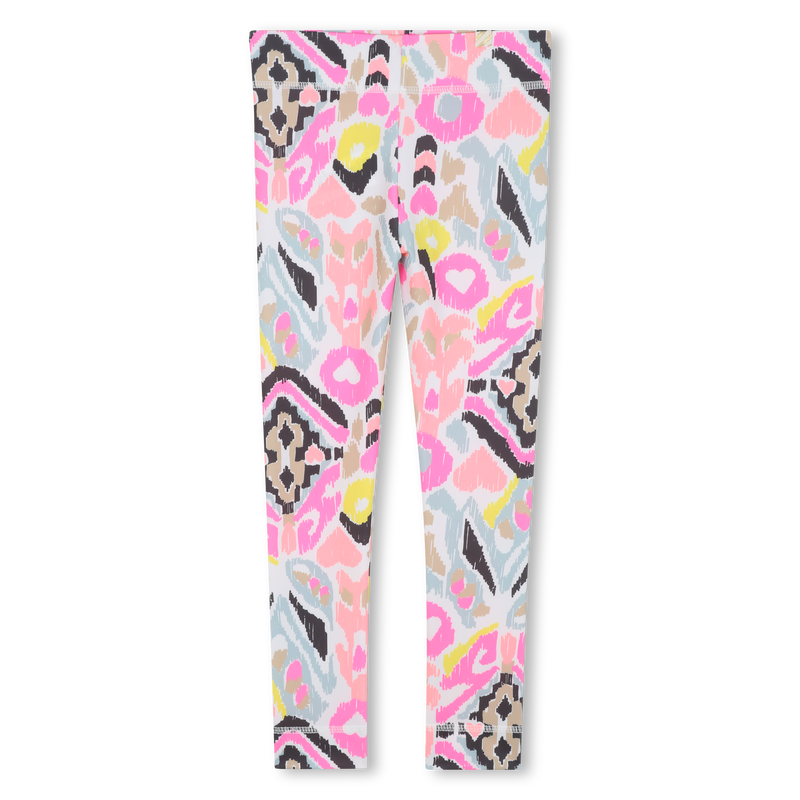 Billie Blush Girl's Pink Ikat Print Leggings