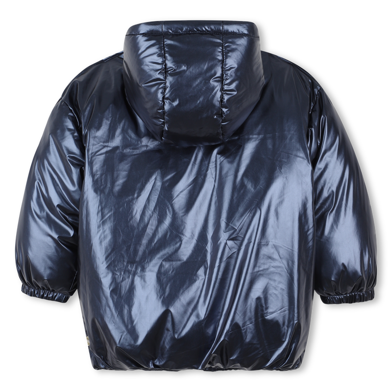 Billie Blush Girl's Navy Hooded Down Jacket