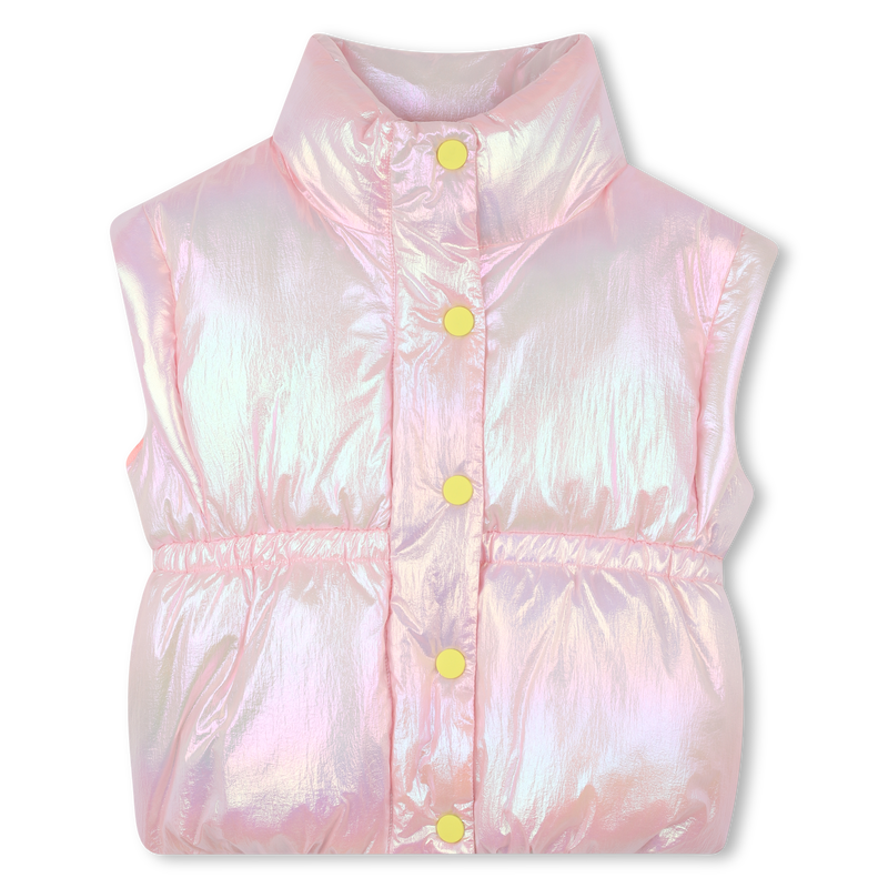 Billie Blush Girl's Peach Sleeveless Down Jacket
