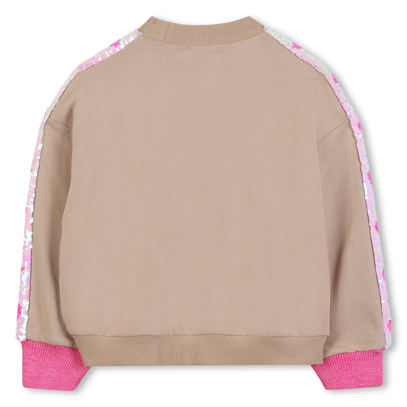 Billie Blush Girl's String Fleece Sweatshirt